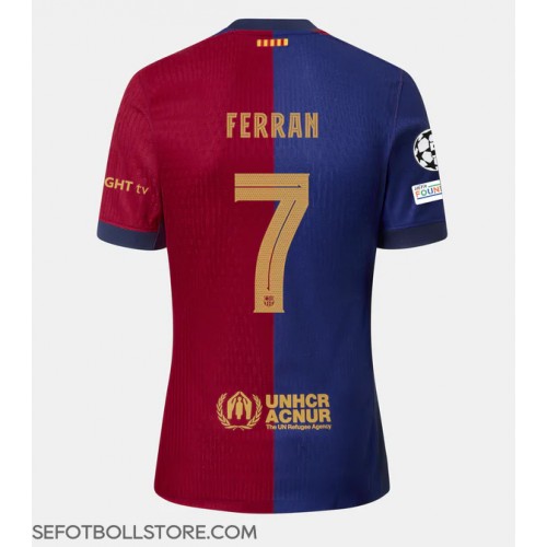 Barcelona Ferran Torres #7 Replika Hemmatröja 2024-25 Kortärmad